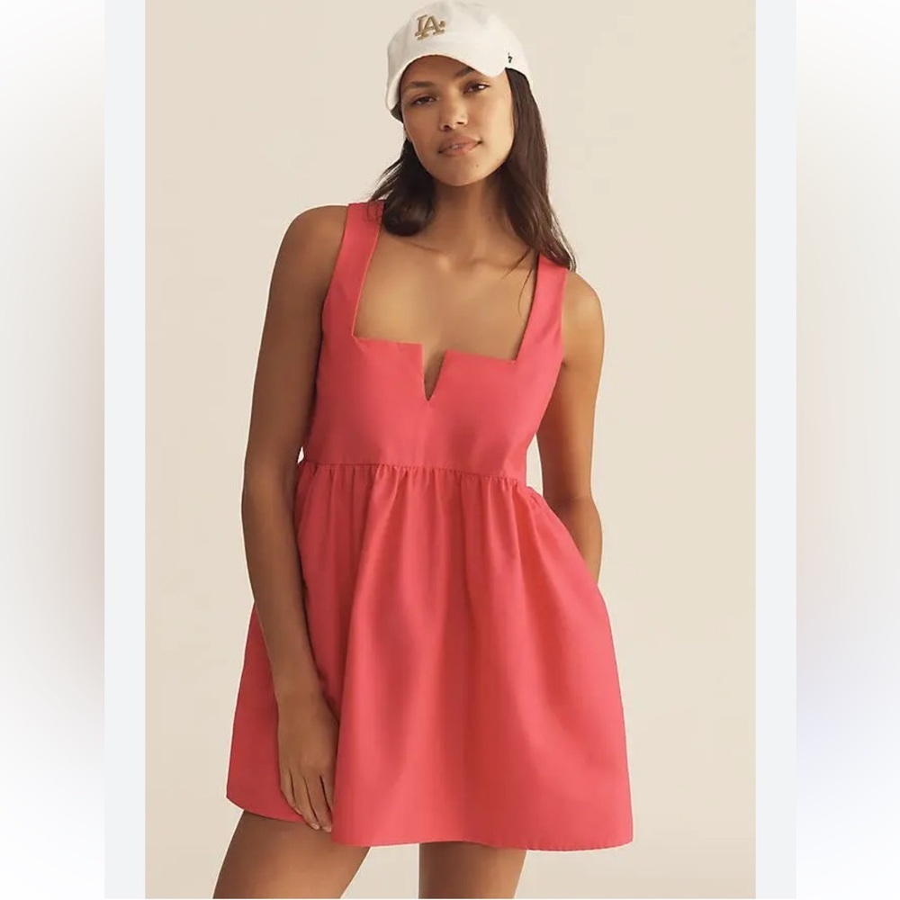 Anthropologie Daily Practice Sleeveless Notch-Neck Mini Dress - Picture 2 of 8